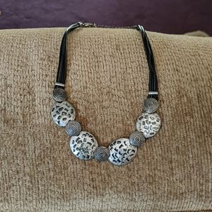 Silvertone Ottoman Necklace for Women